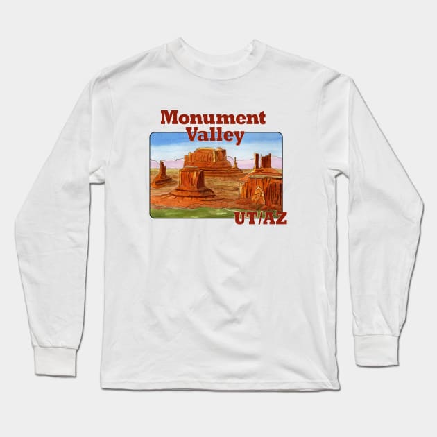 Monument Valley, UT/AZ Long Sleeve T-Shirt by MMcBuck